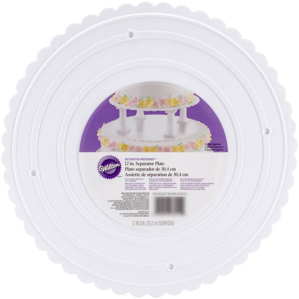 Decorator Preferred Separator Plate 12in Scalloped Round