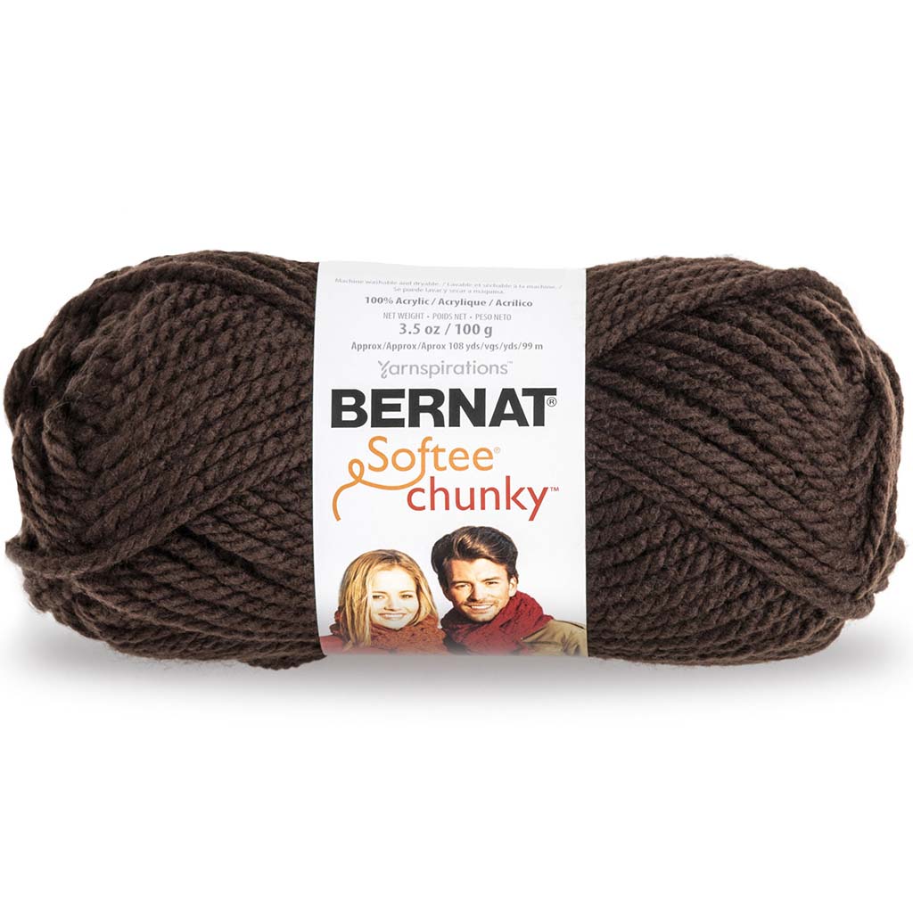 Bernat Softee Chunky Dark Taupe Yarn