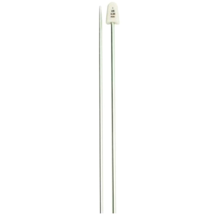 Silvalume Single Point Knitting Needles 10in Size 1/2.25mm