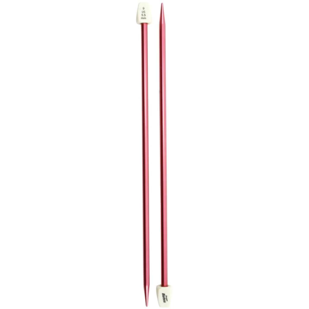 Silvalume Single Point Knitting Needles 10in Size 9/5.5mm