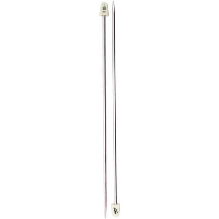 Silvalume Single Point Knitting Needles 14in Size 6/4mm