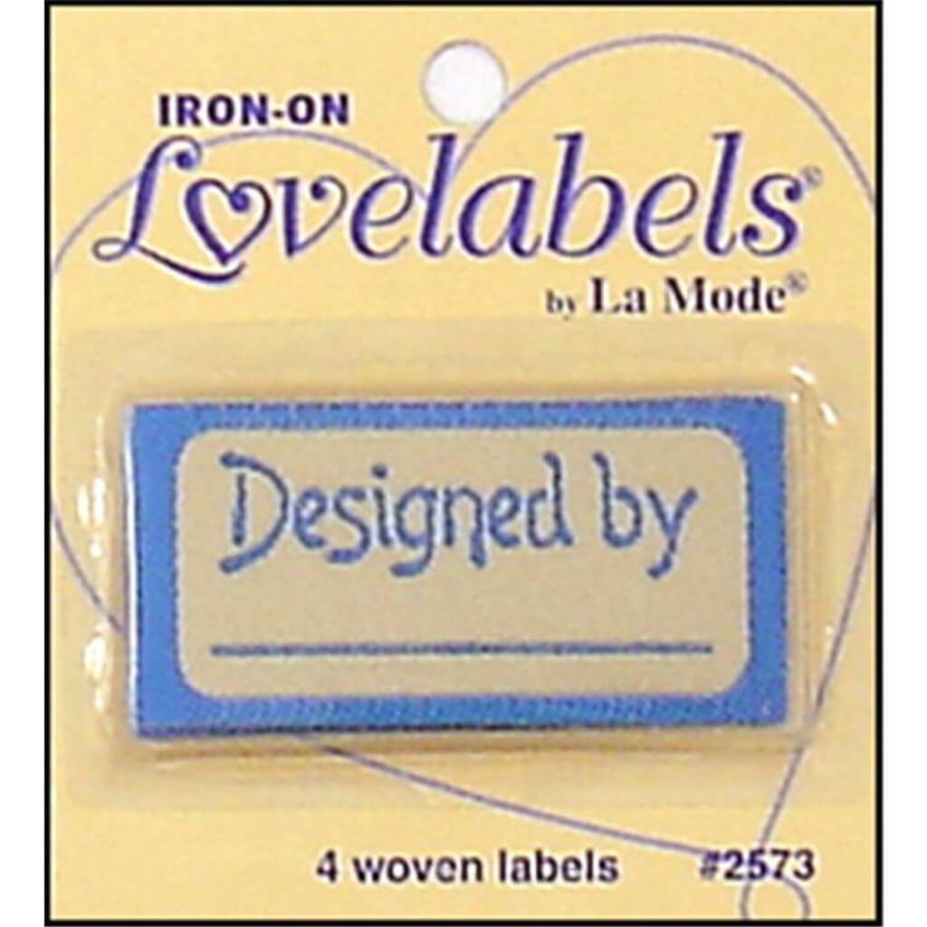 Blumenthal Iron-On Lovelabels 4/Pkg Designed By