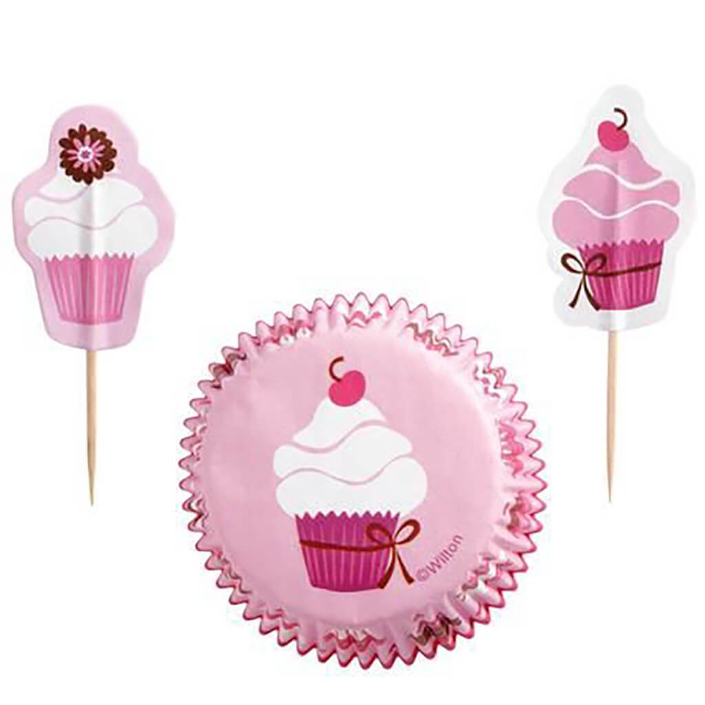 Cupcake Combo Pack Pink Party 24/Pkg