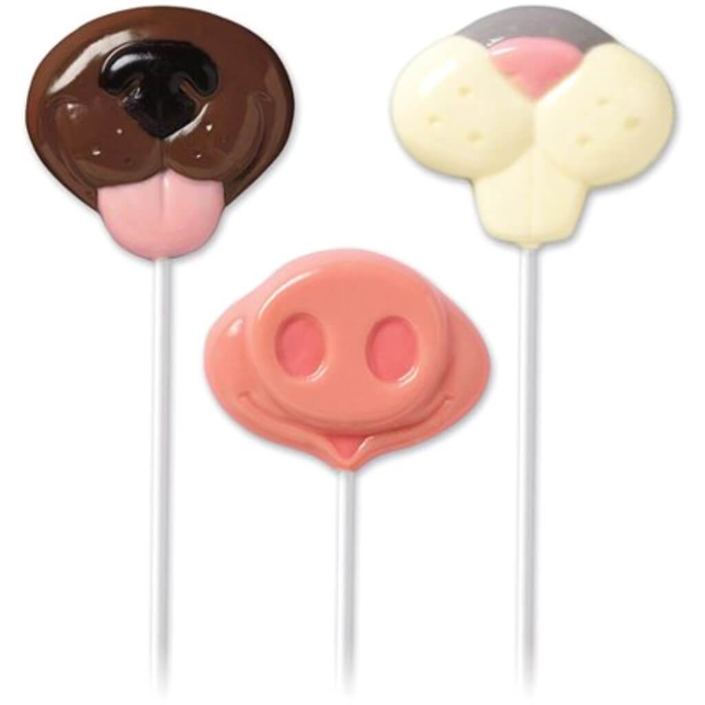 Lollipop Mold Animal Noses 3 Cavity (3 Designs)