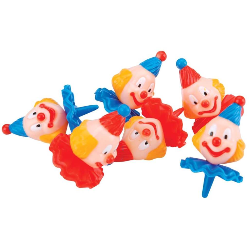 Cake Picks 6/Pkg Derby Clowns