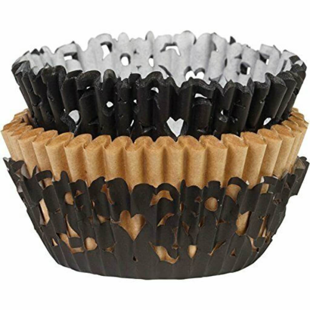 Layering Standard Baking Cups Black 24/Pkg