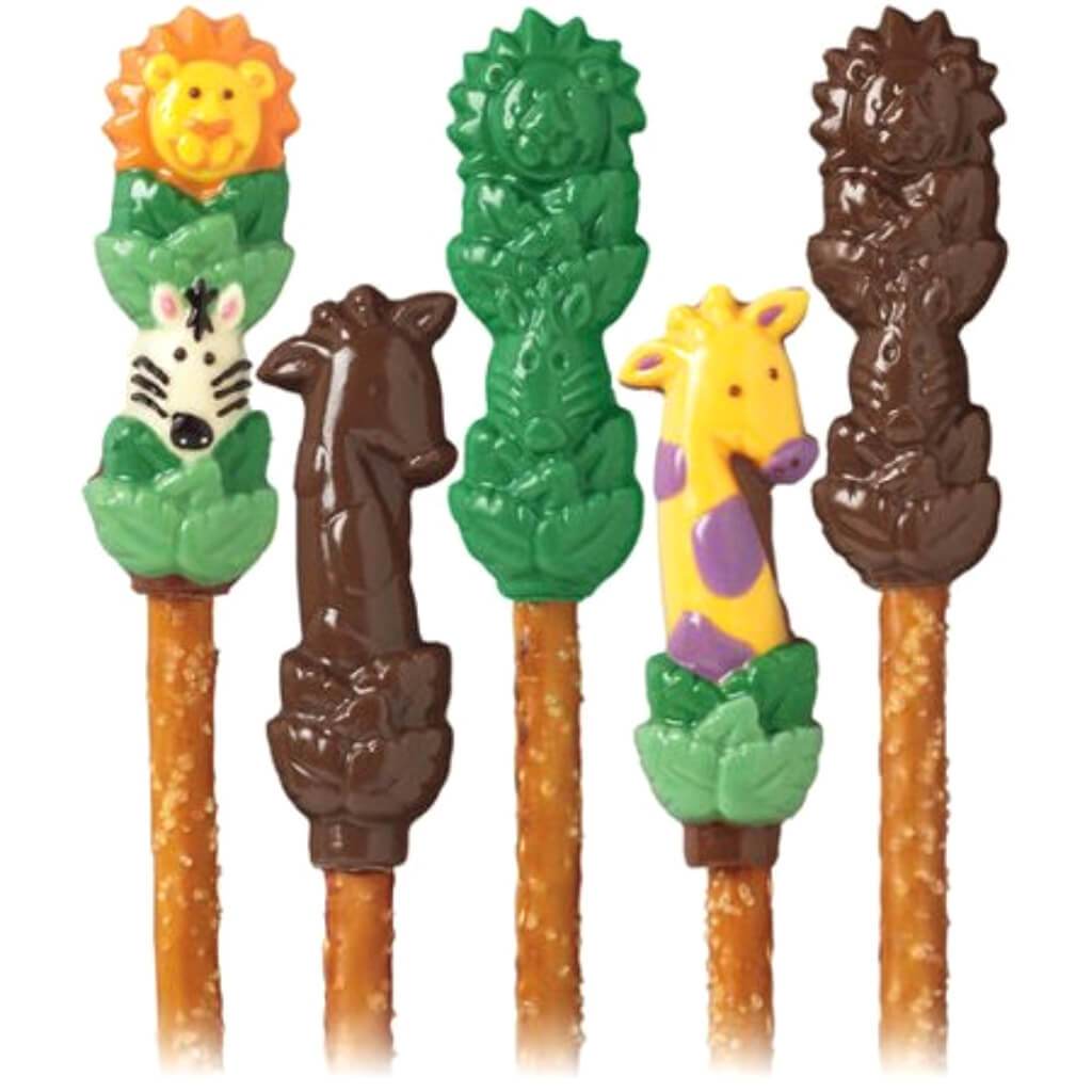 Pretzel Mold Jungle Pals 6 Cavity (2 Designs)