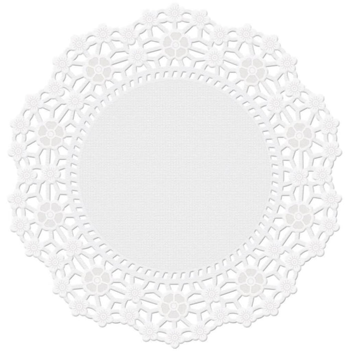 Greaseproof Doilies 4in Round White 30/Pkg