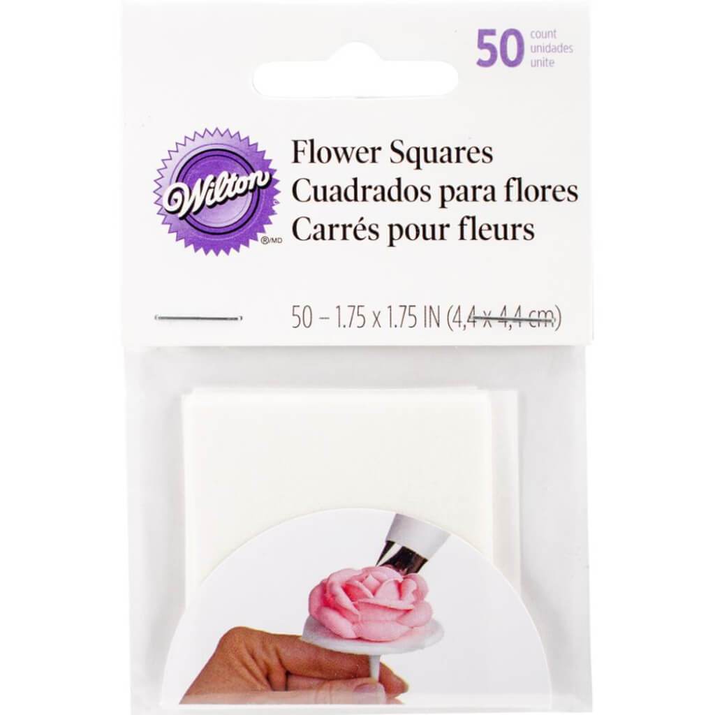 Pre-Cut Flower Squares 50/Pkg 1.75in x 1.75in