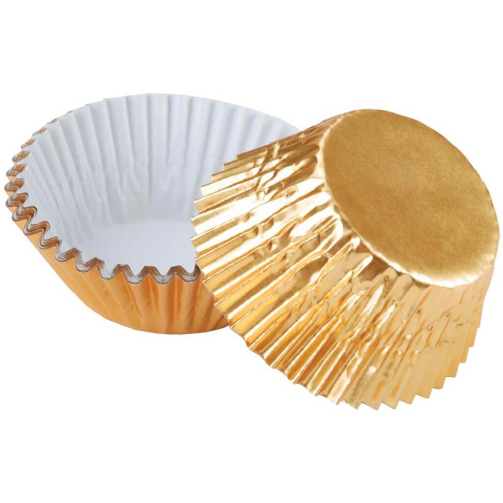 Standard Baking Cups Gold Foil