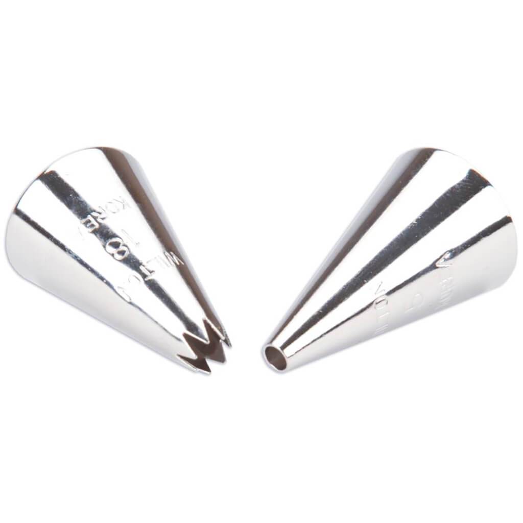 Decorating Tip Set No.5 Round &amp; No.18 Star