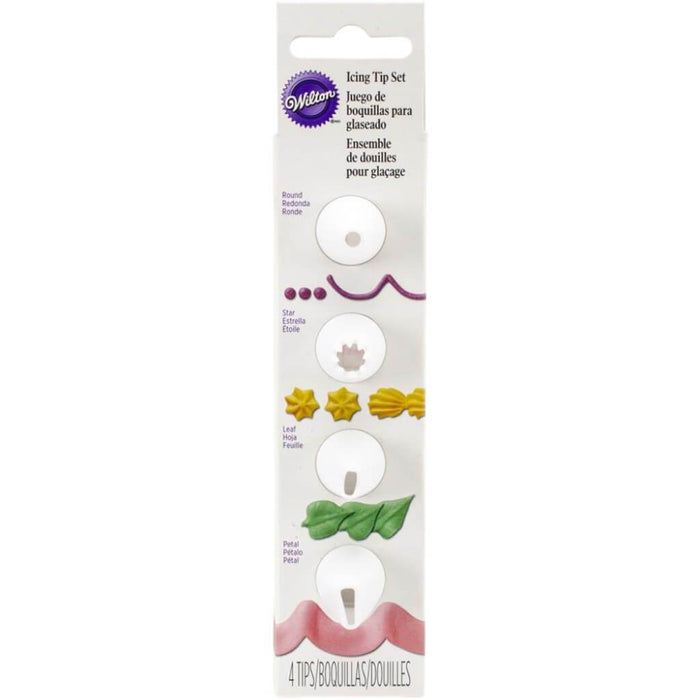 Decorating Tip Set Nested Round, Star, Leaf & Petal