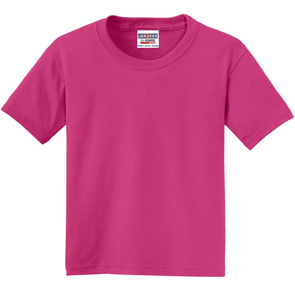 Youth Cyber Pink Tee Large