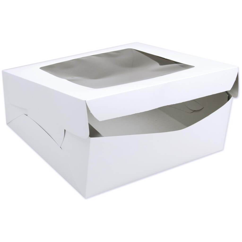 Window Cake Box White 12in x 12in x 6in 1/Pkg