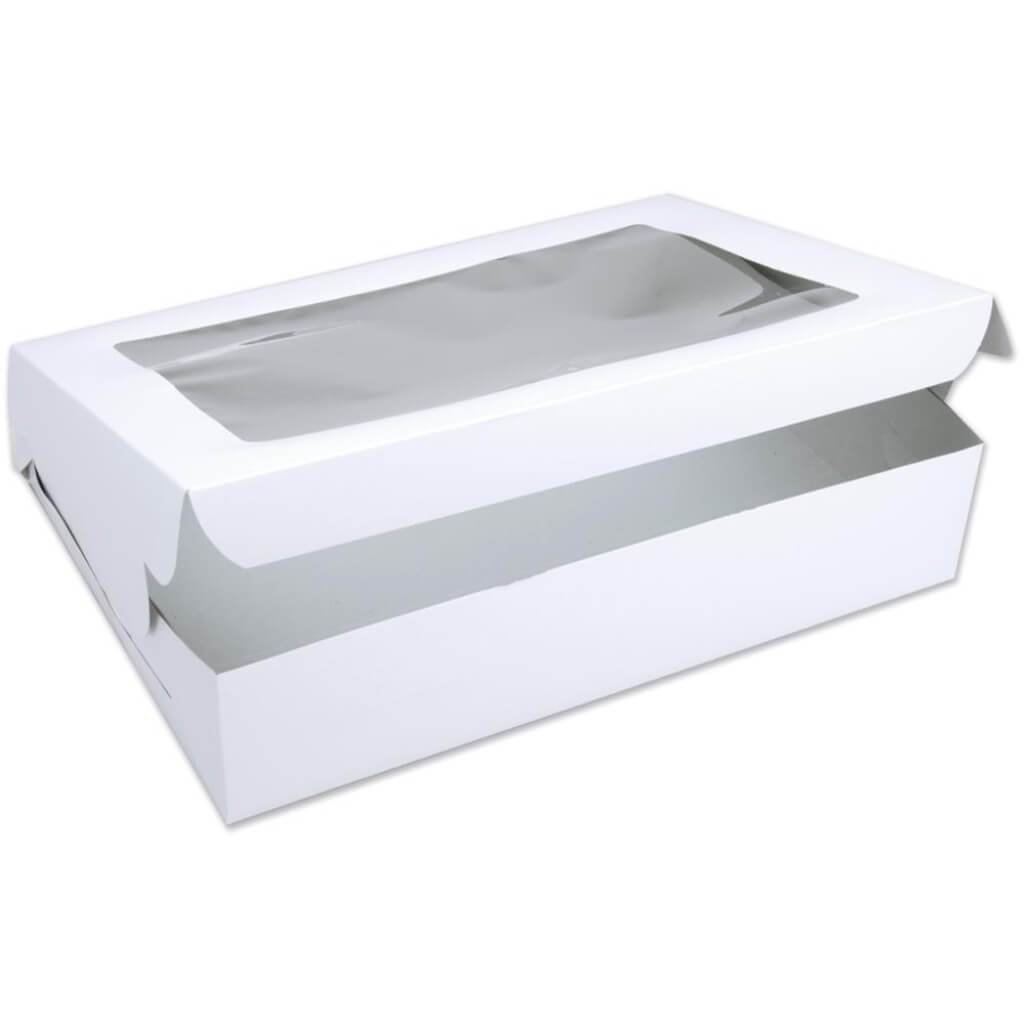 Window Cake Box White 14in x 19in x 4in 1/Pkg