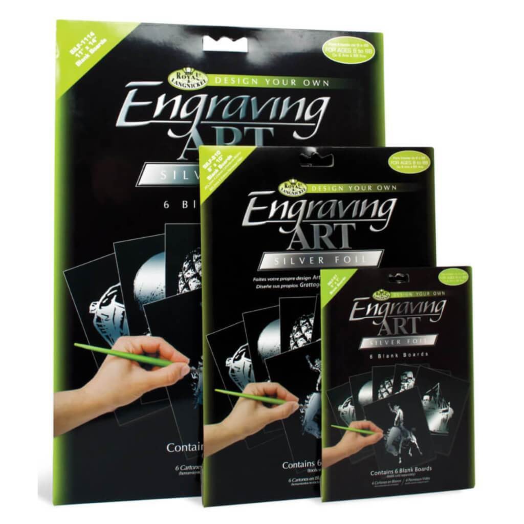 Engraving Art Silver Foil Pack 