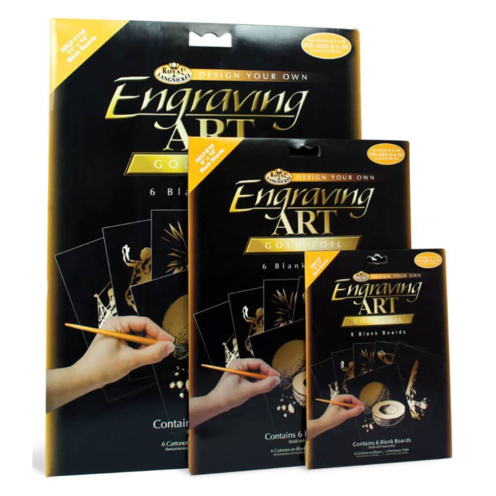 Engraving Art Gold Foil Pack 