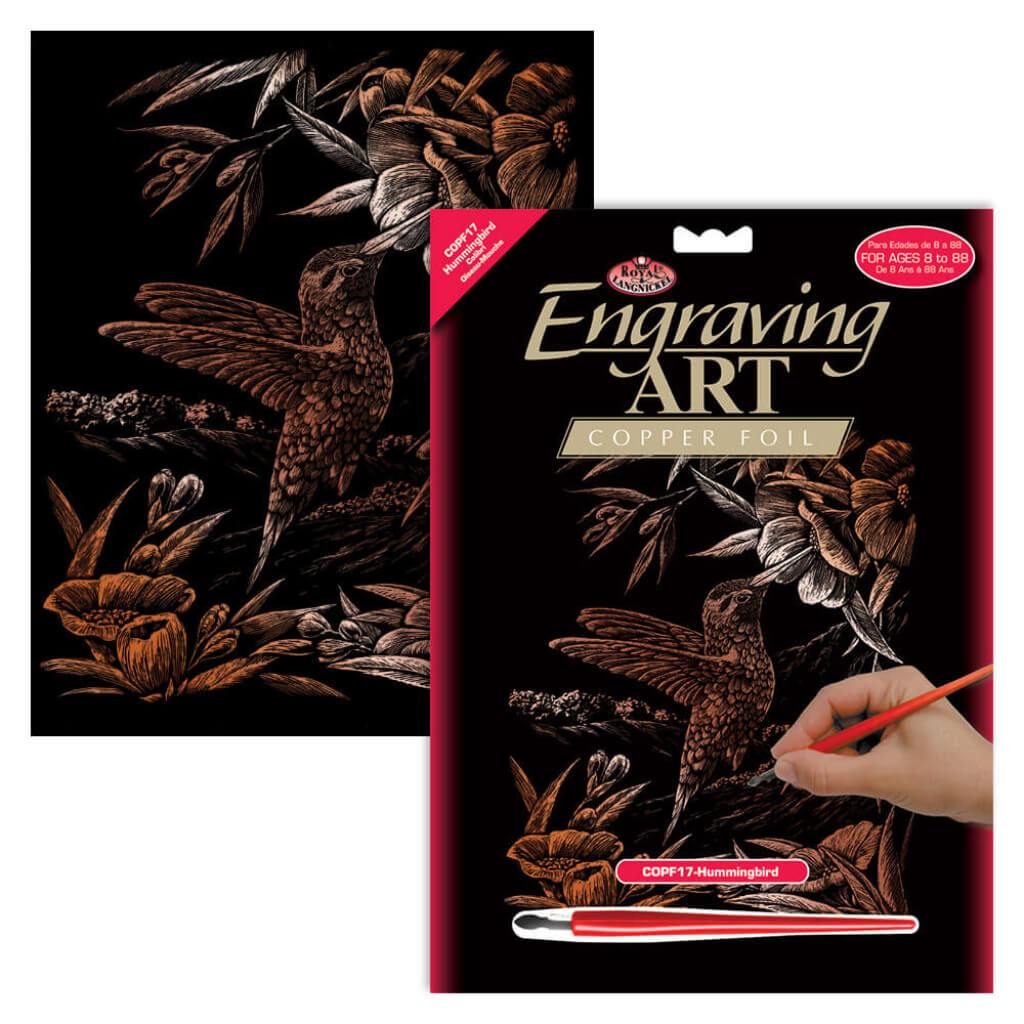 Engraving Art Humming Bird