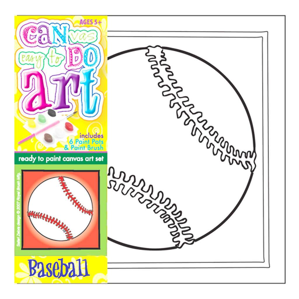 Can Do Art Baseball Canvas