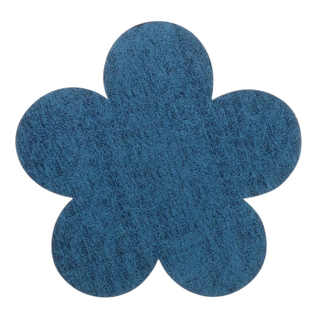 FELT BASE DENIM BLUE FLWR 12IN 