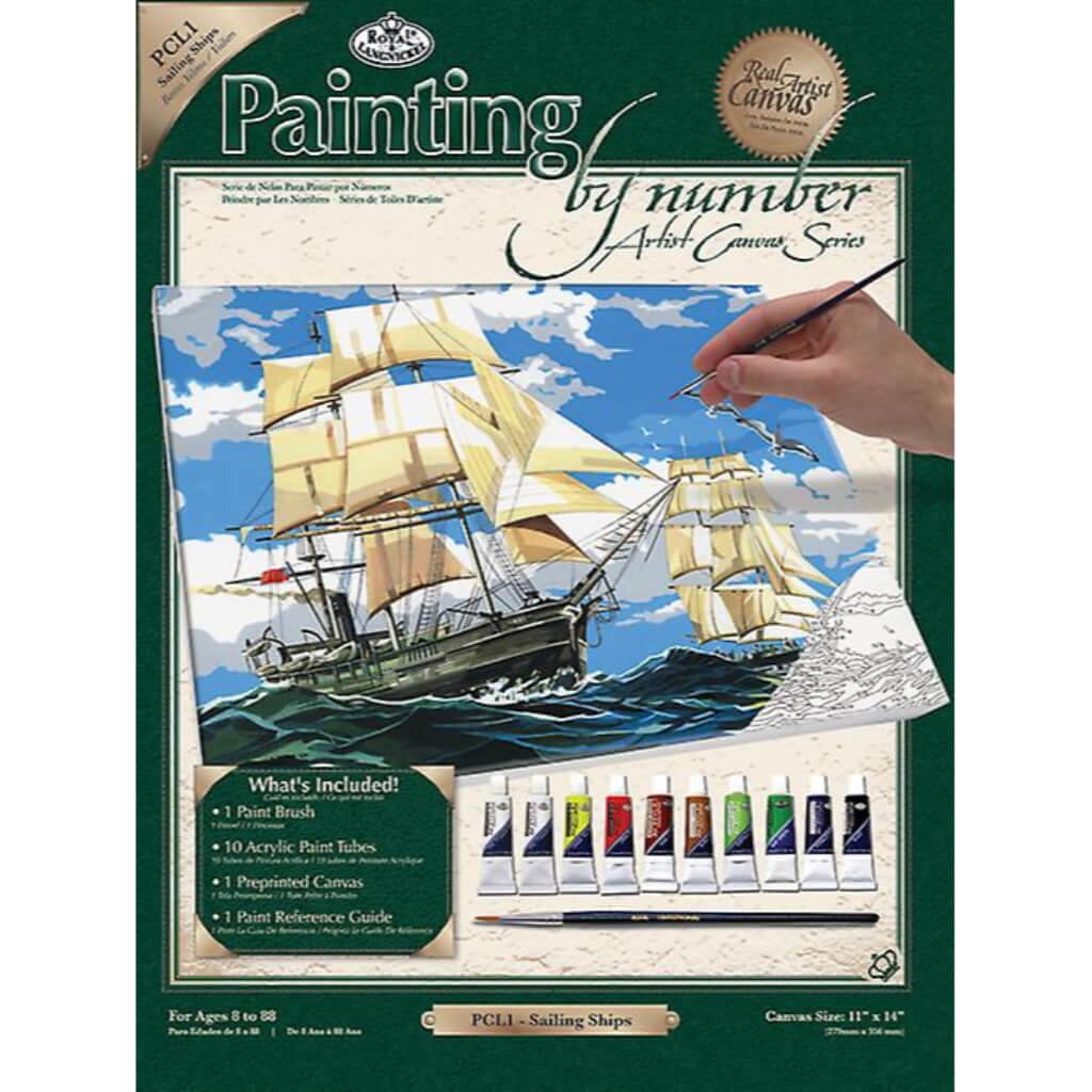 Paint By Numbers Canvas Series Sailing Ships