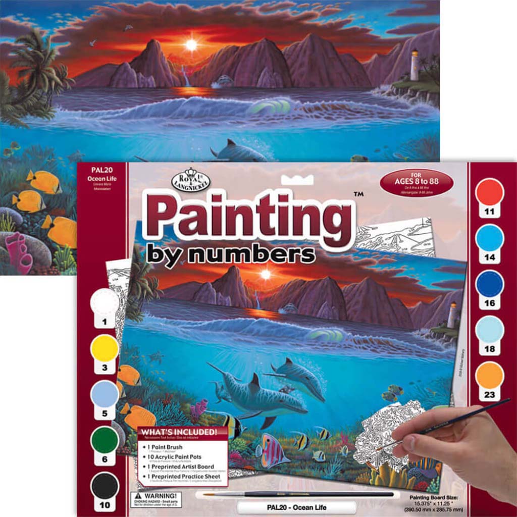 Paint By Number Kit Ocean Life