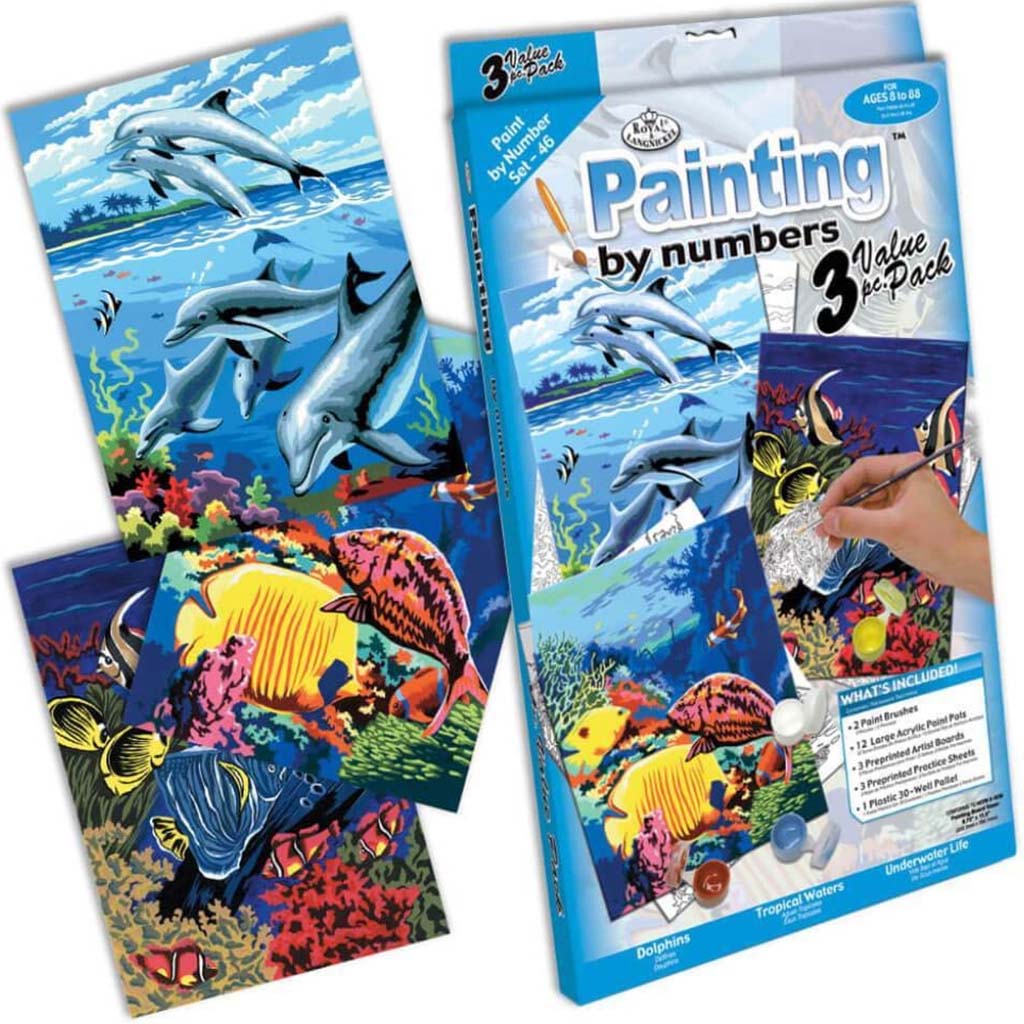 Paint By Number Kit Junior Small Sea Life
