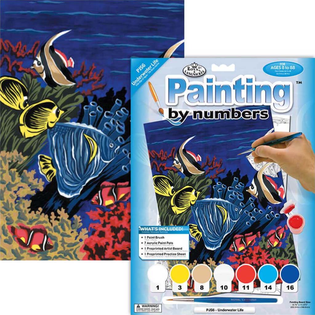 Painting By Numbers Junior Small  Underwater Life