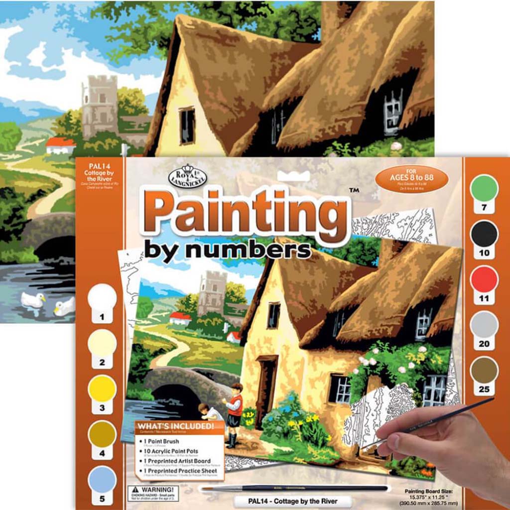 Painting by Numbers Cottage on the River 