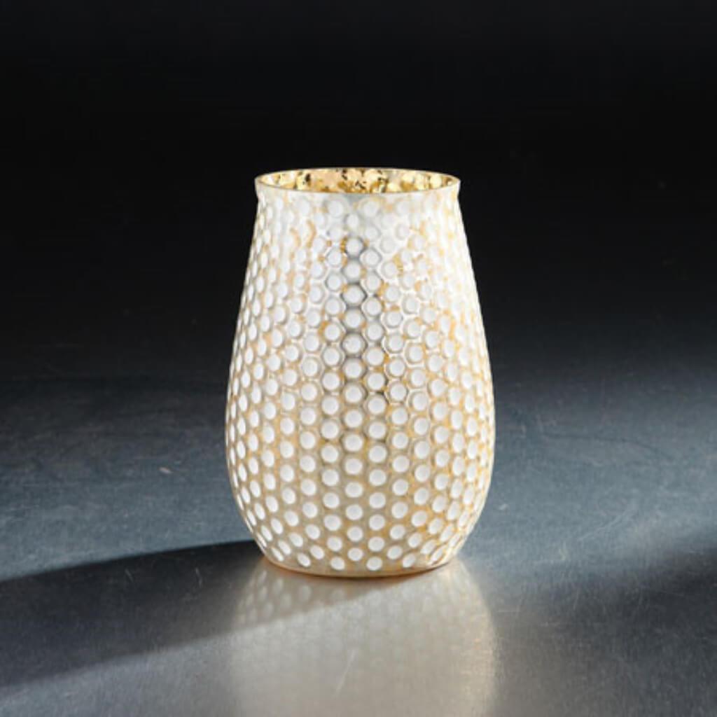 Vase H:6" D:4" White 