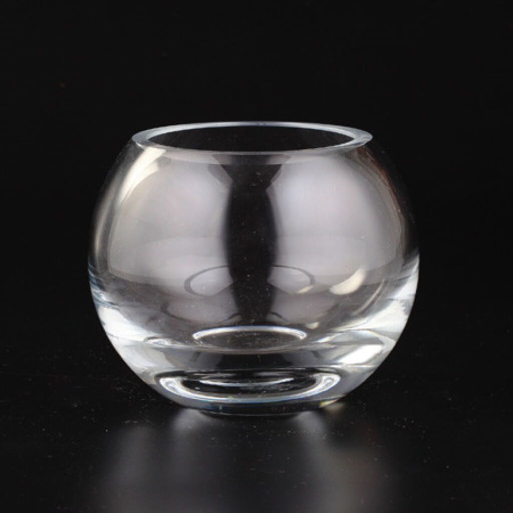 Clear Bubble Bowl H:4.5&quot; D:6&quot; 