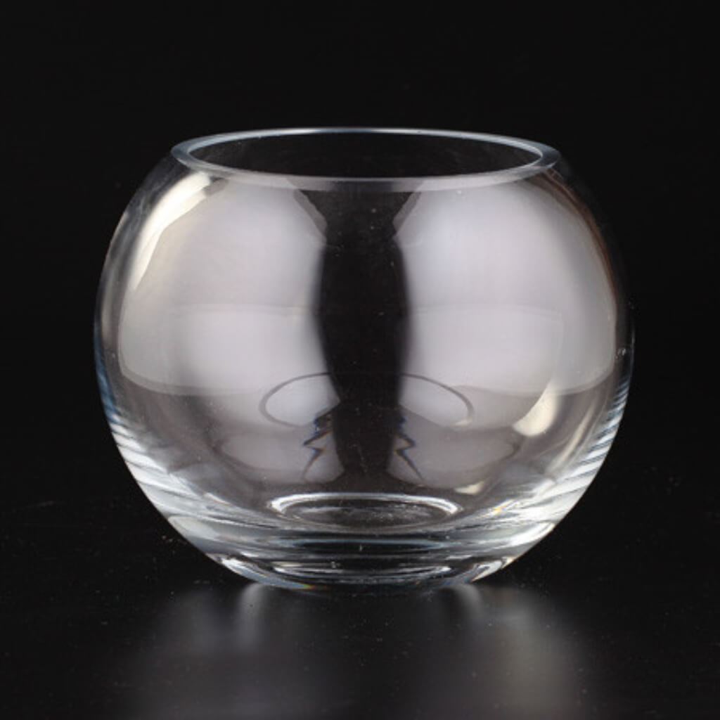 Clear Bubble Bowl H:6&quot; D:8&quot; 