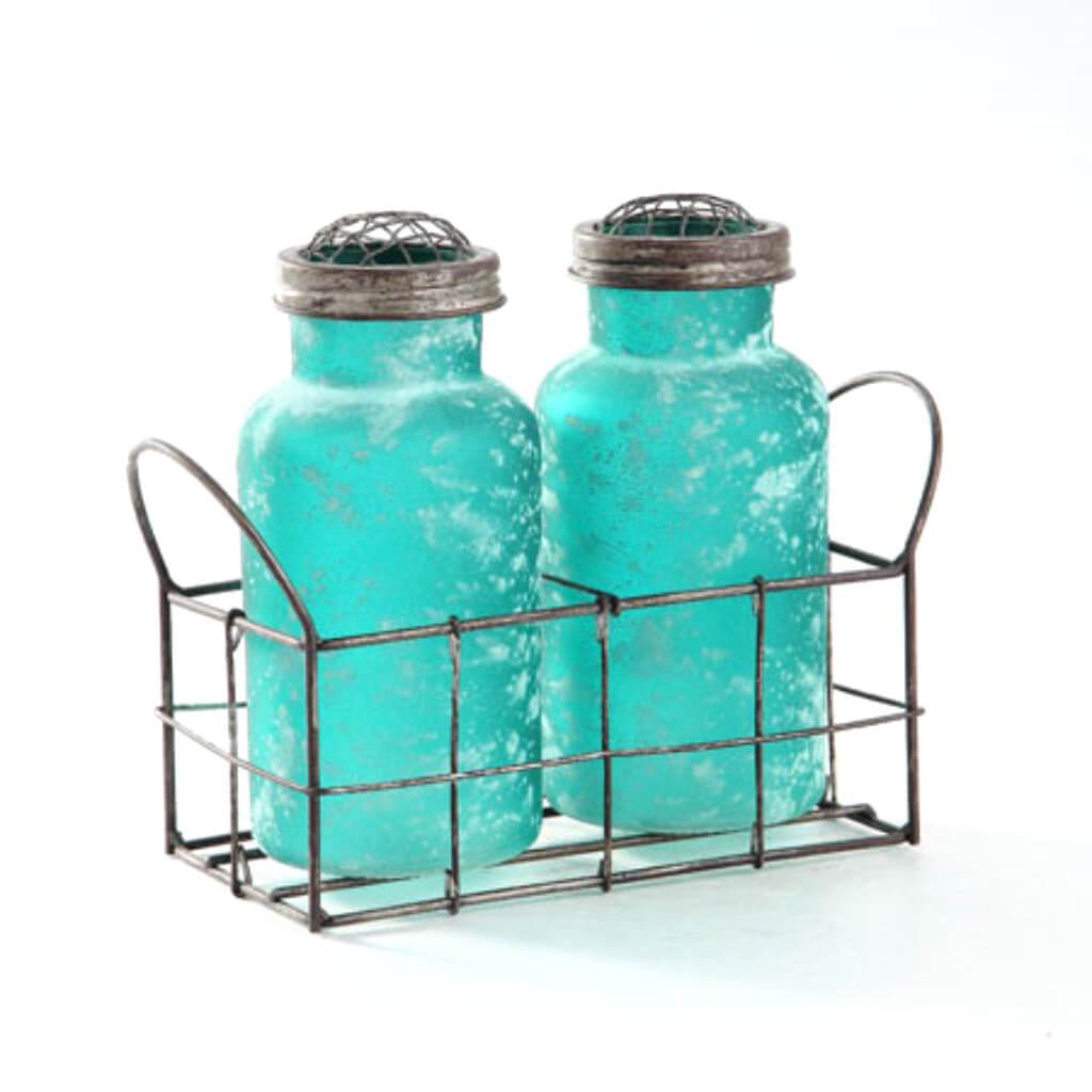 GLASS ACCESSORY L:9"W:4"H:7" GREEN 
