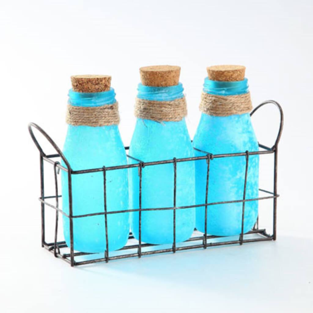 Glass Accessory L:10.5"W:3"H:6.5" Blue 