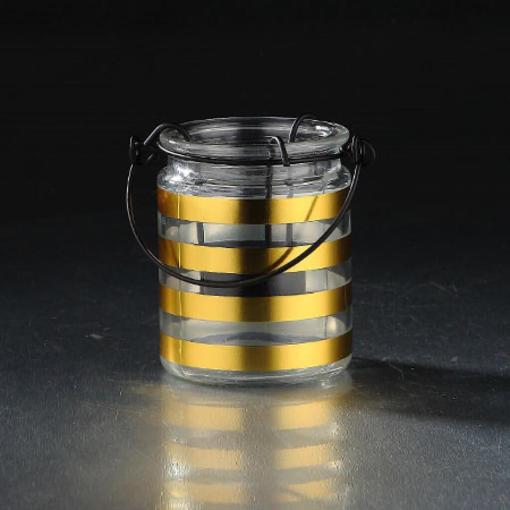 Candleholder H:4" D:3" Gold 