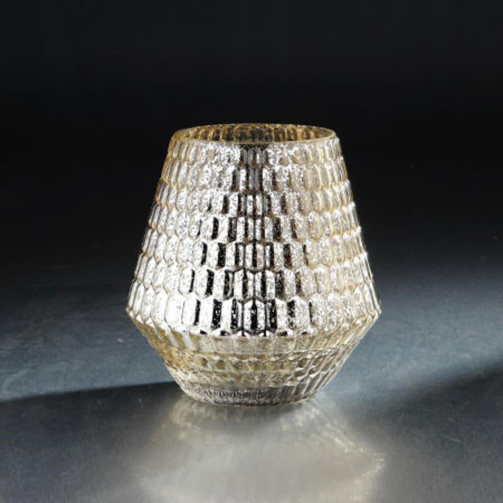 Glass Accessory H:7" D:6.5" Gold 