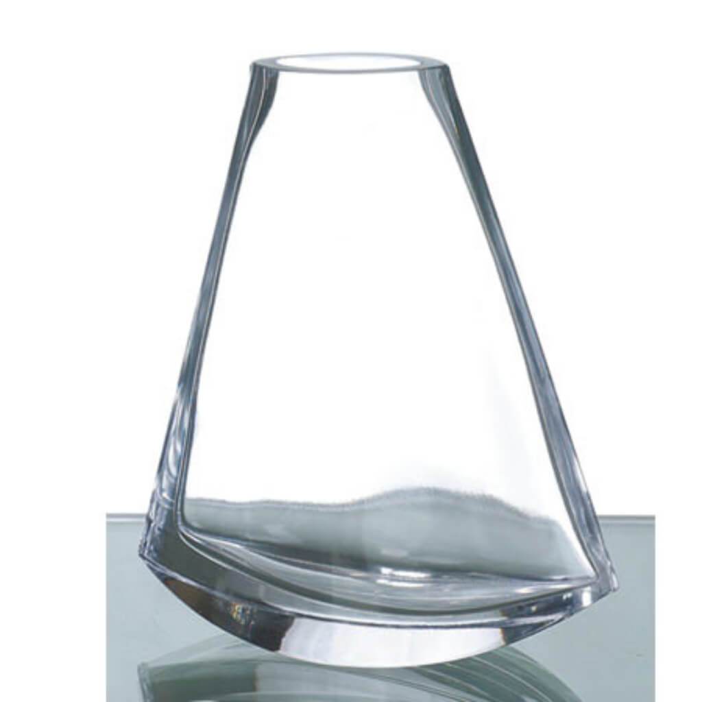 Clear Vase L:6"W:2.5"H:7" 