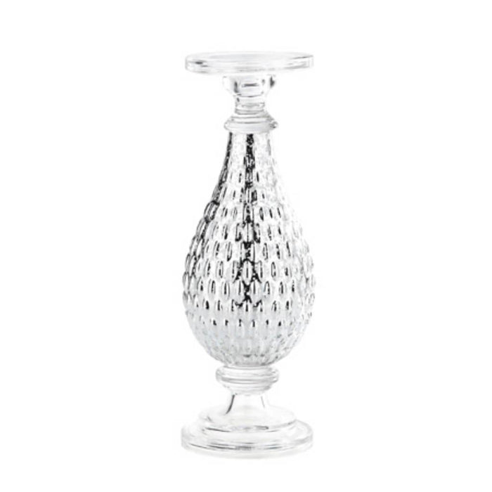 Candleholder H:14" D:4.5" Silver 