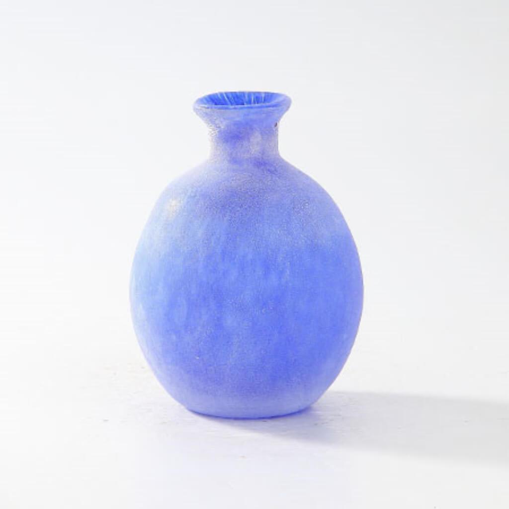 Vase H:6" D:4.5" Blue 