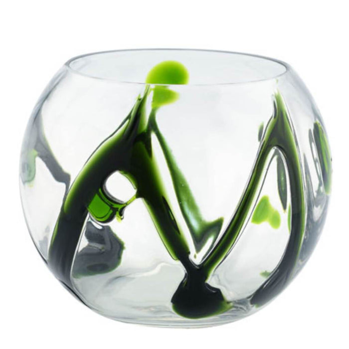 Clear Bubble Bowl H:8" D:10" With Artistic Tree 