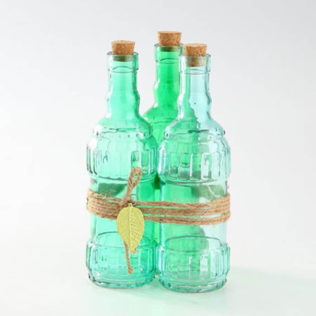 Glass Accessory H:9.5" D:5" Green 