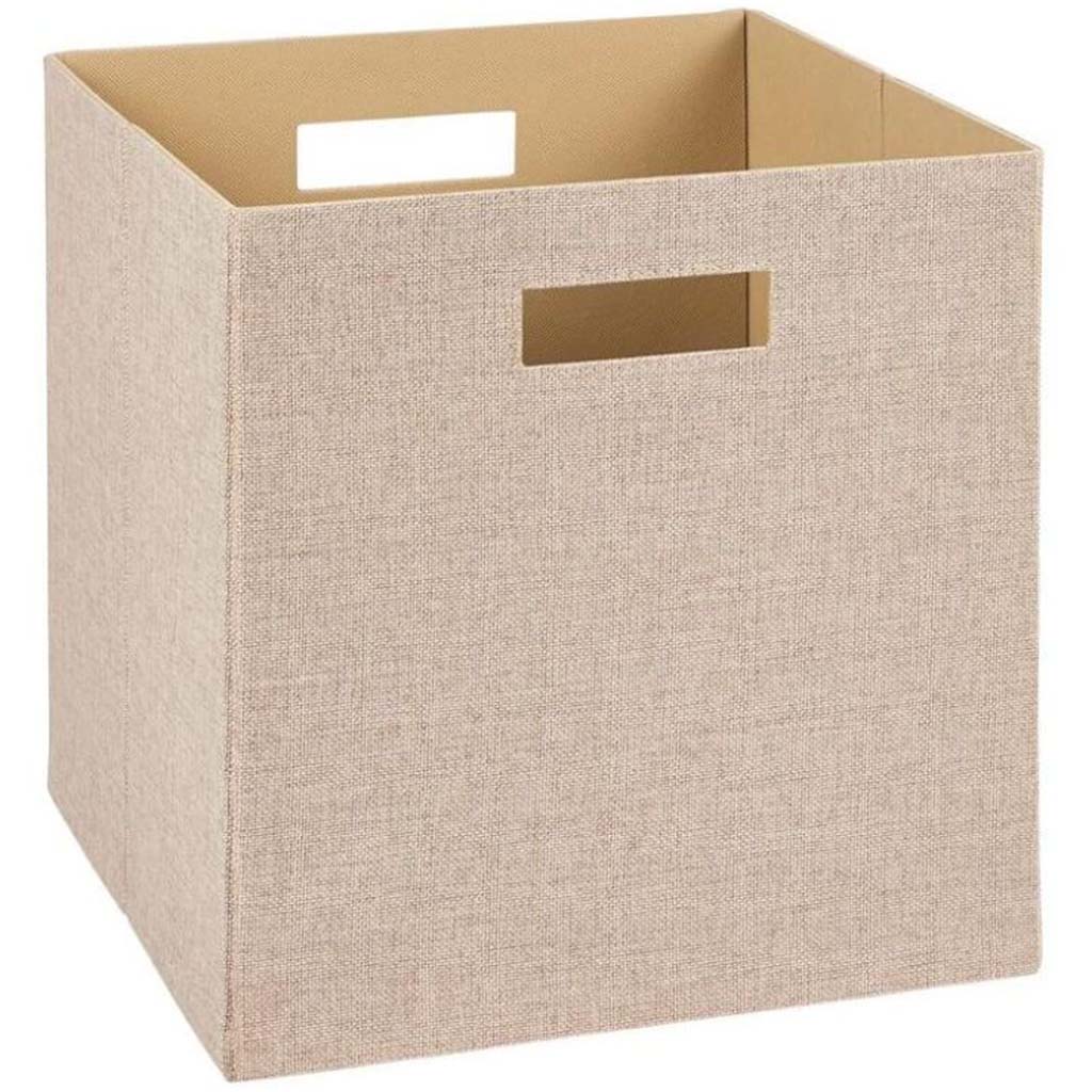 CM DECORATIVE FAB BIN TAN 
