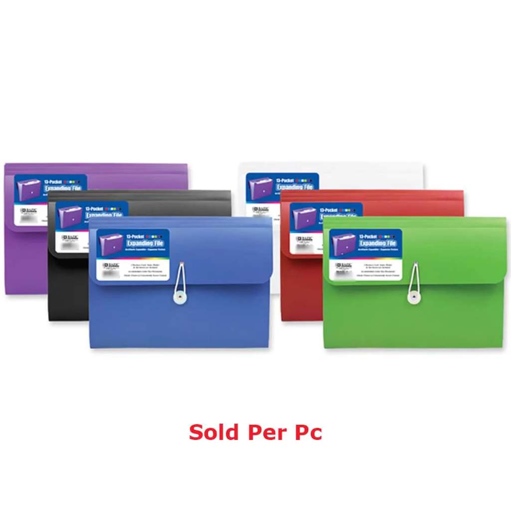 13 Pocket Letters Size Poly Expanding File