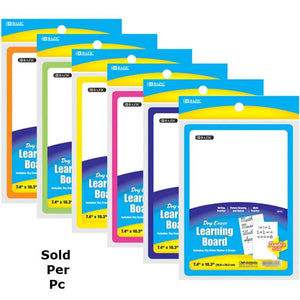 Bazic Buy Double Sided Dry Erase Learning Board 7.4in x 10.3in with Marker