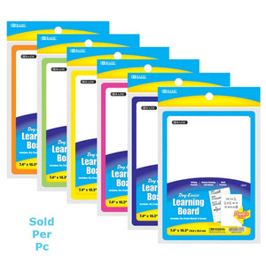 Bazic Buy Double Sided Dry Erase Learning Board 7.4in x 10.3in with Marker