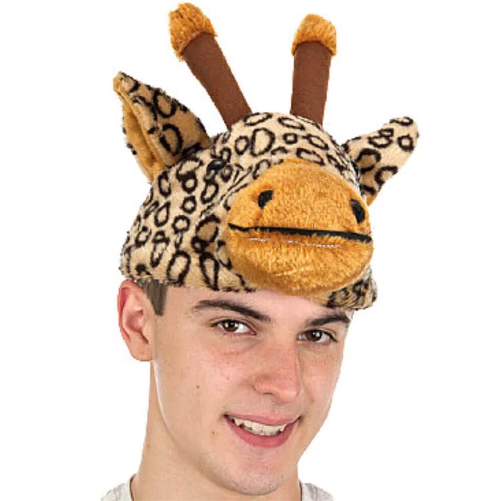 Plush Giraffe Hat 