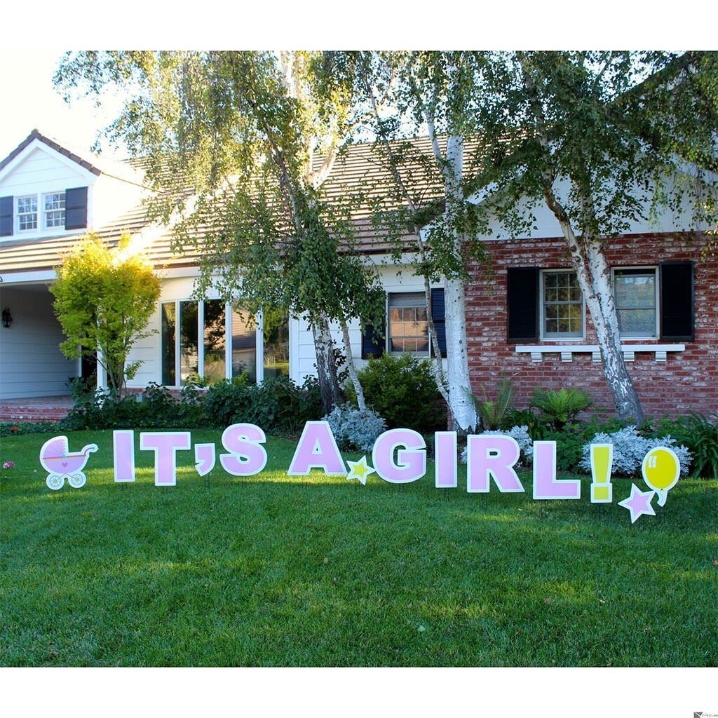 It&#39;s A Girl! Yard Sign