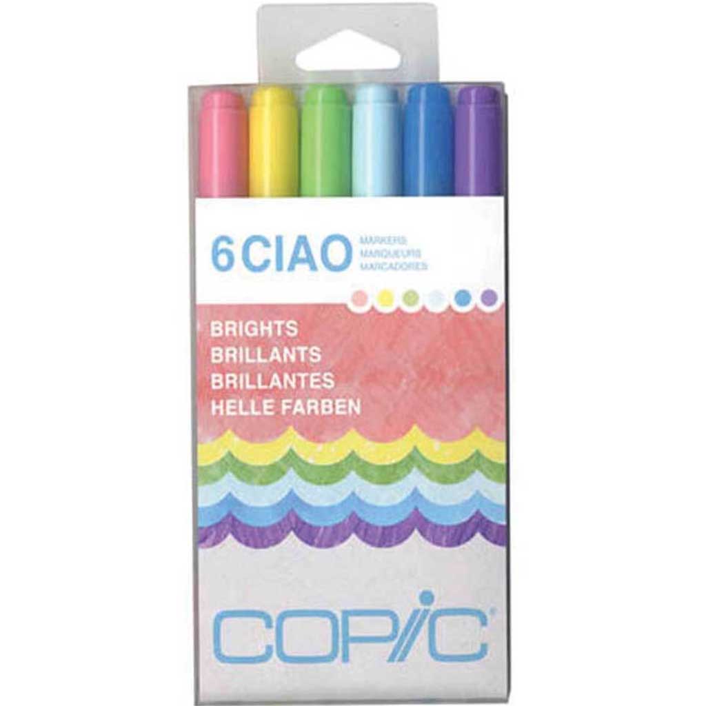Copic Ciao Marker 6 Color Set Brights