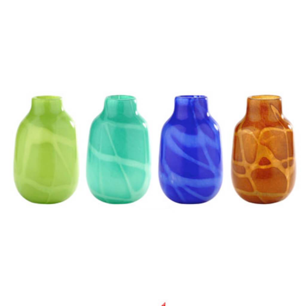 Vase H:11" D:7" Blue 