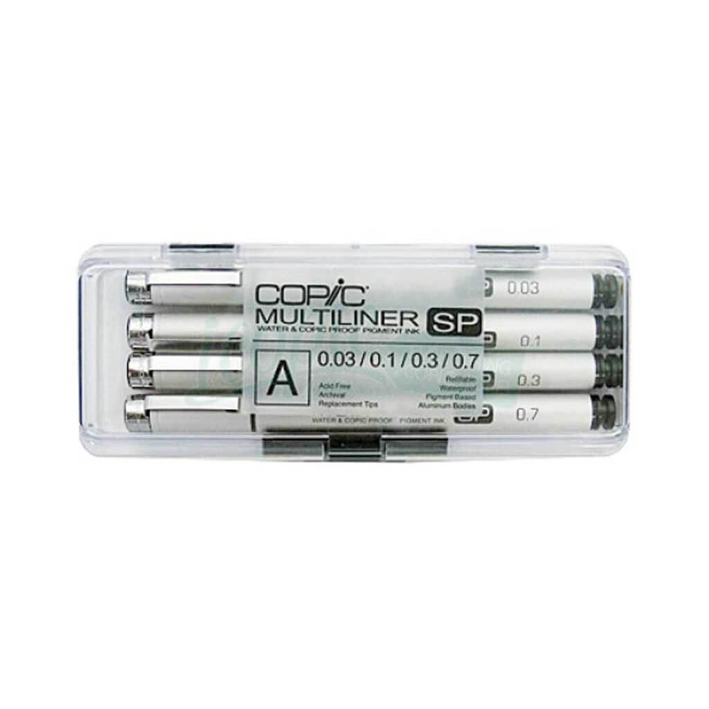 Copic Multiliner Black Inking Pen Set